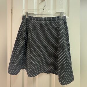Michael Kors Black and White Pinstripe Skirt.
